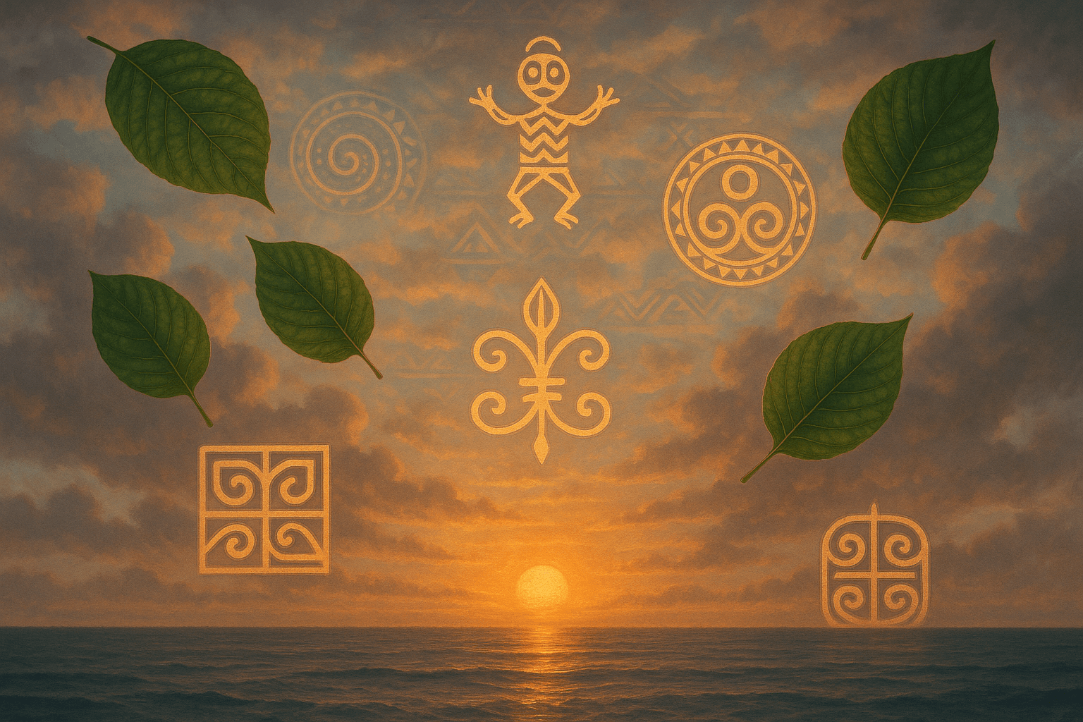 Mystical legends background pattern